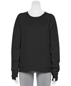 Tek Gear® Women' Sweatshirt Fleece Ultrasoft Easy -Tek Gear store 5543911 Black