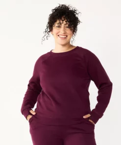 Tek Gear® Women' Sweatshirt Fleece Ultrasoft Easy