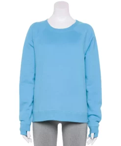 Tek Gear® Women' Sweatshirt Fleece Ultrasoft Easy -Tek Gear store 5543911 Wildflower Blue