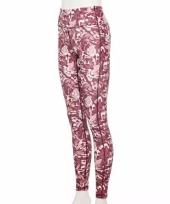 Tek Gear® Women' Legging Full-Length Ultrastretch High-Waisted Side Pocket 18 Tek Gear® Women' Legging Full-Length Ultrastretch High-Waisted Side Pocket -Tek Gear store 5550156 Wine Shapes Print