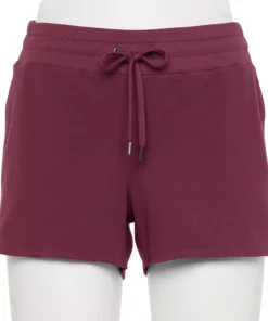 Tek Gear® Women' Short Drawstring Essential -Tek Gear store 5557777 Night Sangria