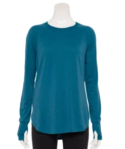 Tek Gear® Women' Tunic Long Sleeve -Tek Gear store 5560866 Blue Crayon