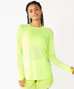 Tek Gear® Women' Tunic Long Sleeve -Tek Gear store 5560866 Real Lemon