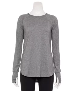 Tek Gear® Women' Tunic Long Sleeve -Tek Gear store 5560866 Smokey Slate