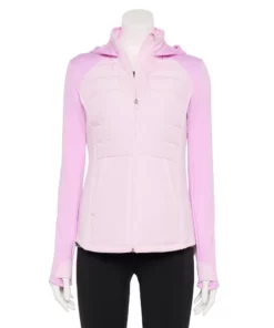 Tek Gear® Women' Jacket Mixed-Media Hooded -Tek Gear store 5561979 Adoring Lilac