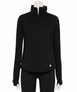 Tek Gear® Women' Jacket Performance Quarter-Zip 15 Tek Gear® Women' Jacket Performance Quarter-Zip -Tek Gear store 5562008 Black