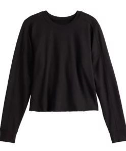 Tek Gear® Women' Tee Easy Terry French Raw-Seam -Tek Gear store 5562562 ALT2