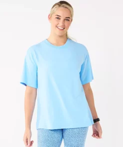 Women's Tek Gear® Oversized Tee -Tek Gear store 5565437 Wildflower Blue