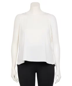 Plus Size Tek Gear® Crop Tank -Tek Gear store 5566918 White