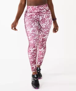 Legging Tek Gear® 7/8 Petite Side Pocket Ultrastretch High-Waisted 19 Legging Tek Gear® 7/8 Petite Side Pocket Ultrastretch High-Waisted -Tek Gear store 5567569 Wine Shapes Print