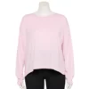 Tek Gear® Tee Plus Size Crewneck Crop 1 Tek Gear® Tee Plus Size Crewneck Crop -Tek Gear store 5567897 Adoring Lilac