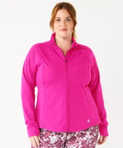 Tek Gear® Jacket Plus Size Performance -Tek Gear store 5567923 Fuchsia Cashmere