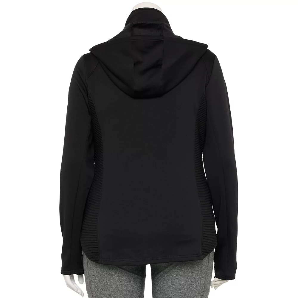 Tek Gear® Jacket Plus Size Mixed-Media Hooded 12 Tek Gear® Jacket Plus Size Mixed-Media Hooded - Image 10