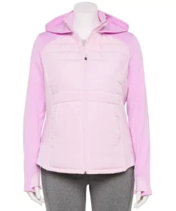 Tek Gear® Jacket Plus Size Mixed-Media Hooded 20 Tek Gear® Jacket Plus Size Mixed-Media Hooded -Tek Gear store 5567937 Adoring Lilac