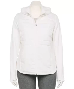 Tek Gear® Jacket Plus Size Mixed-Media Hooded