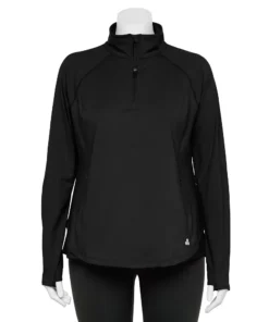 Tek Gear® Jacket Plus Size Performance Quarter-Zip -Tek Gear store 5567949 Black