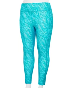 Tek Gear® Legging Core 7/8 Plus Size High-Waisted Side Pocket -Tek Gear store 5568006 Blue Warped