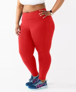 Tek Gear® Legging Core 7/8 Plus Size High-Waisted Side Pocket