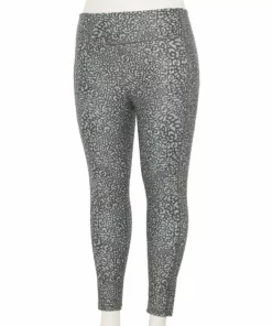 Tek Gear® Legging Core 7/8 Plus Size High-Waisted Side Pocket -Tek Gear store 5568006 Storm Animal