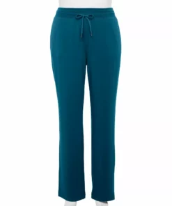 Tek Gear® Pant Terry Plus Size Straight-Leg French -Tek Gear store 5568084 Blue Crayon
