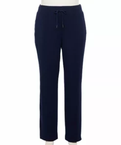 Tek Gear® Pant Terry Plus Size Straight-Leg French -Tek Gear store 5568084 Navy Romance