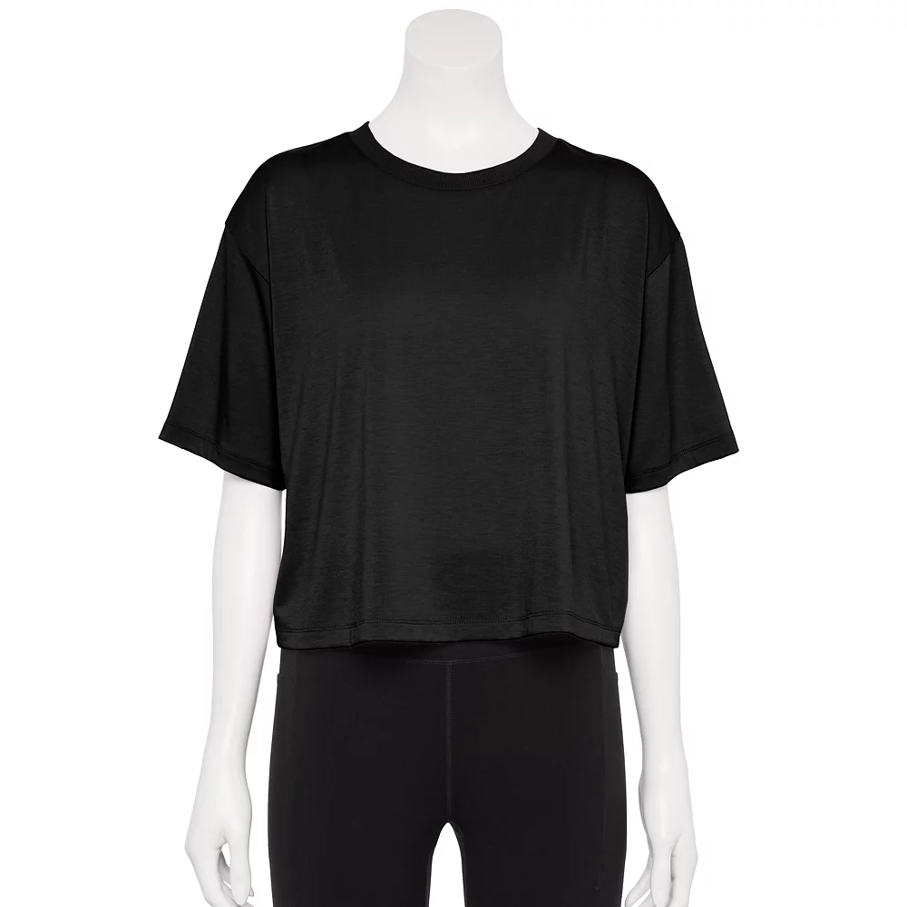 Women's Tek Gear® Crop Easy Tee 5 Women's Tek Gear® Crop Easy Tee - Image 3