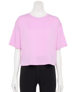 Women's Tek Gear® Crop Easy Tee 14 Women's Tek Gear® Crop Easy Tee -Tek Gear store 5575182 Little Lavender