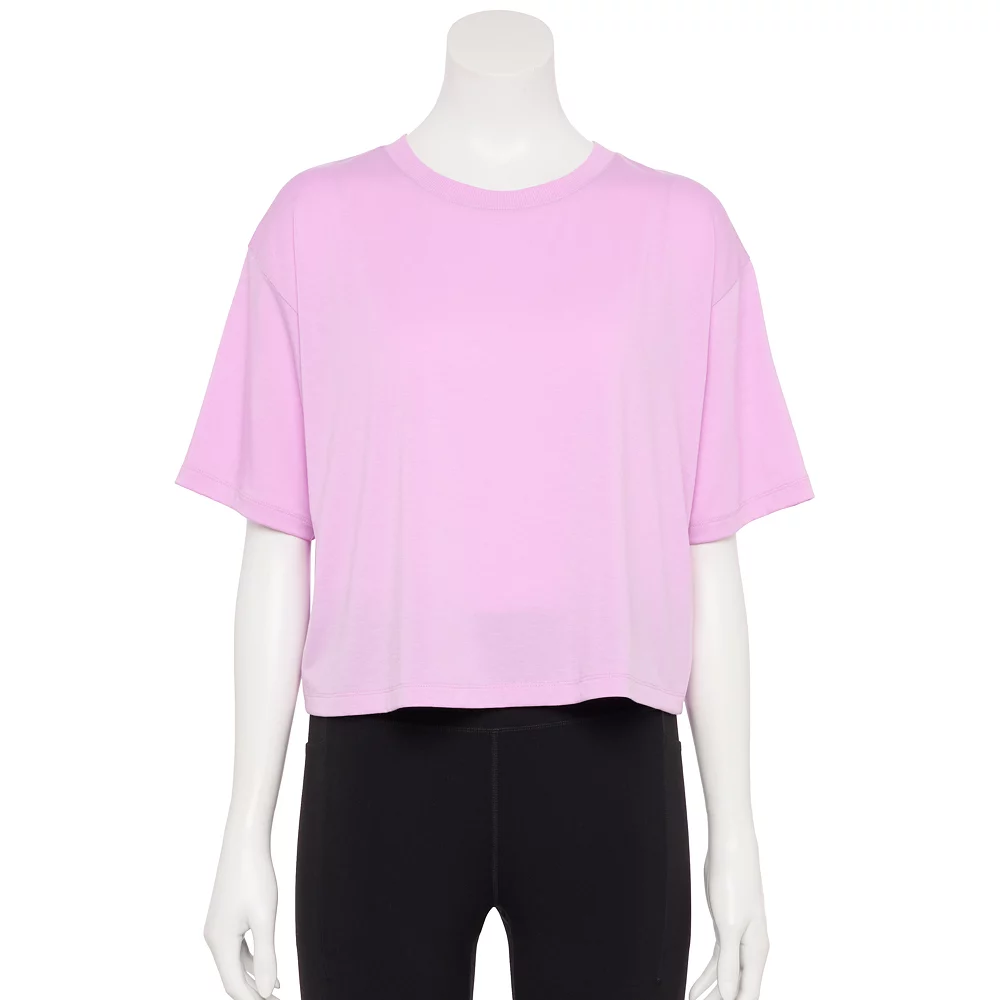 Women's Tek Gear® Crop Easy Tee 6 Women's Tek Gear® Crop Easy Tee - Image 4