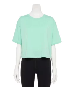 Women's Tek Gear® Crop Easy Tee 17 Women's Tek Gear® Crop Easy Tee -Tek Gear store 5575182 Shy Green