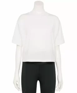 Women's Tek Gear® Crop Easy Tee 15 Women's Tek Gear® Crop Easy Tee -Tek Gear store 5575182 White