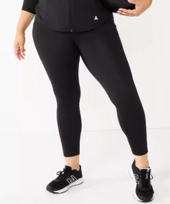 Tek Gear® Women' Pocket Legging 7/8 Side Ultrastretch High-Waisted -Tek Gear store 5576168 Black