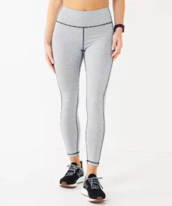 Tek Gear® Women' Pocket Legging 7/8 Side Ultrastretch High-Waisted -Tek Gear store 5576168 Gray