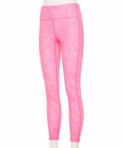Tek Gear® Women' Pocket Legging 7/8 Side Ultrastretch High-Waisted -Tek Gear store 5576168 Pink Print