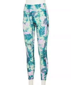 Tek Gear® Women' Pocket Legging 7/8 Side Ultrastretch High-Waisted -Tek Gear store 5576168 Teal Swirled