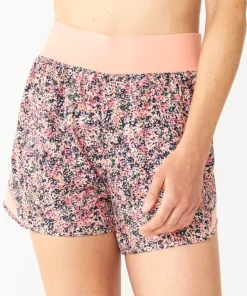 Tek Gear® Women' Short Multi-Purpose Workout -Tek Gear store 5621445 Coral Ditsy Floral