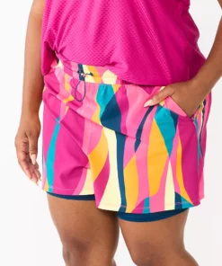 Tek Gear® Interrupter Short Plus Size Running -Tek Gear store 5636620 Pink Abstract