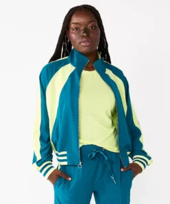 Tek Gear® Women' Track Jacket Woven -Tek Gear store 5638616 Night Life Teal