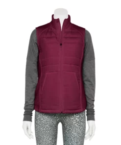 Tek Gear® Women' Vest Mixed-Media 20 Tek Gear® Women' Vest Mixed-Media -Tek Gear store 5653460 Night Sangria
