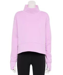 Tek Gear® Women' Mockneck Top Run Long Sleeve -Tek Gear store 5653465 Little Lavender