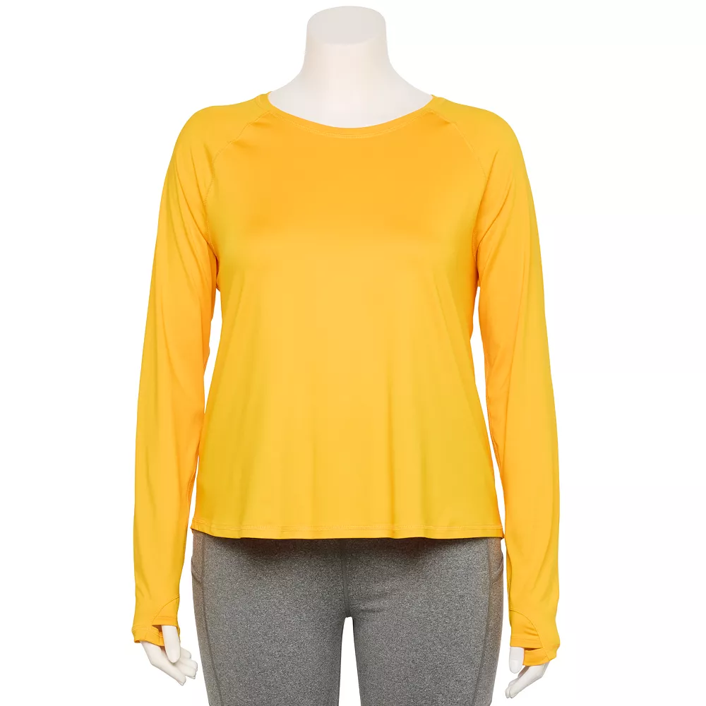 Tek Gear® Tee Plus Size Performance Long Sleeve 7 Tek Gear® Tee Plus Size Performance Long Sleeve - Image 5