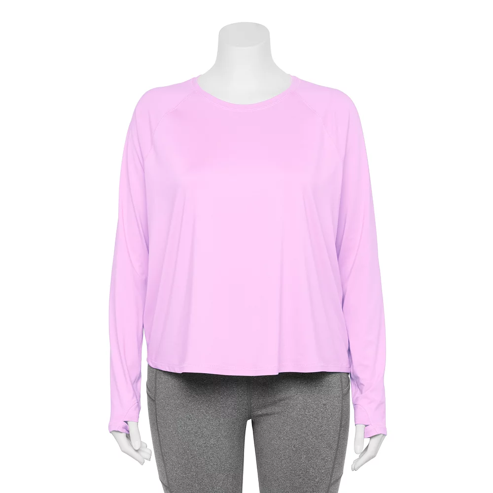 Tek Gear® Tee Plus Size Performance Long Sleeve 5 Tek Gear® Tee Plus Size Performance Long Sleeve - Image 3