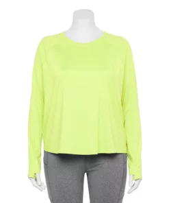 Tek Gear® Tee Plus Size Performance Long Sleeve 20 Tek Gear® Tee Plus Size Performance Long Sleeve -Tek Gear store 5656046 Real Lemon