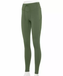 Tek Gear® Women' Legging Ultrastretch Tie-Waist -Tek Gear store 5660738 Esta Olive