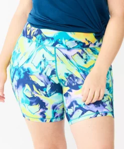 Tek Gear® Women' Short 7-In. Ultrastretch Bike -Tek Gear store 5660896 Green Marble