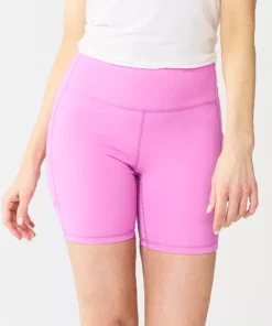 Tek Gear® Women' Short 7-In. Ultrastretch Bike -Tek Gear store 5660896 Luminous Pink