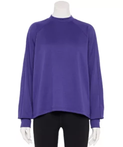 Tek Gear® Women' Sweatshirt Fleece Stretch Mockneck 9 Tek Gear® Women' Sweatshirt Fleece Stretch Mockneck -Tek Gear store 5661292 Maxwell Purple