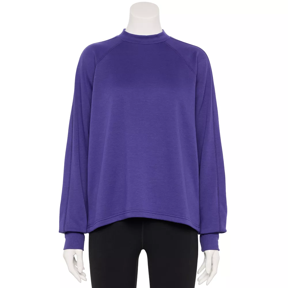 Tek Gear® Women' Sweatshirt Fleece Stretch Mockneck 6 Tek Gear® Women' Sweatshirt Fleece Stretch Mockneck - Image 4