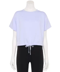 Tek Gear® Women' Top Fleece Stretch Cinched-Waist -Tek Gear store 5661373 Ava Lavender