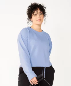 Tek Gear® Women' Top Fleece Stretch Cinched-Waist -Tek Gear store 5661474 Ava Lavender