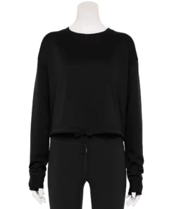 Tek Gear® Women' Top Fleece Stretch Cinched-Waist